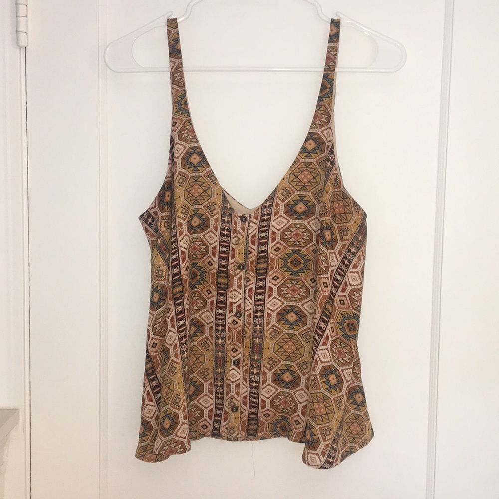 Flowy boho tribal tank top